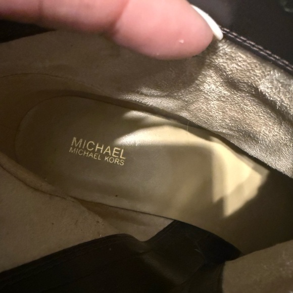 Michael by MK Women's Finley Low Heel Leather Booties - Picture 10 of 10